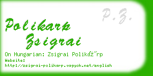 polikarp zsigrai business card